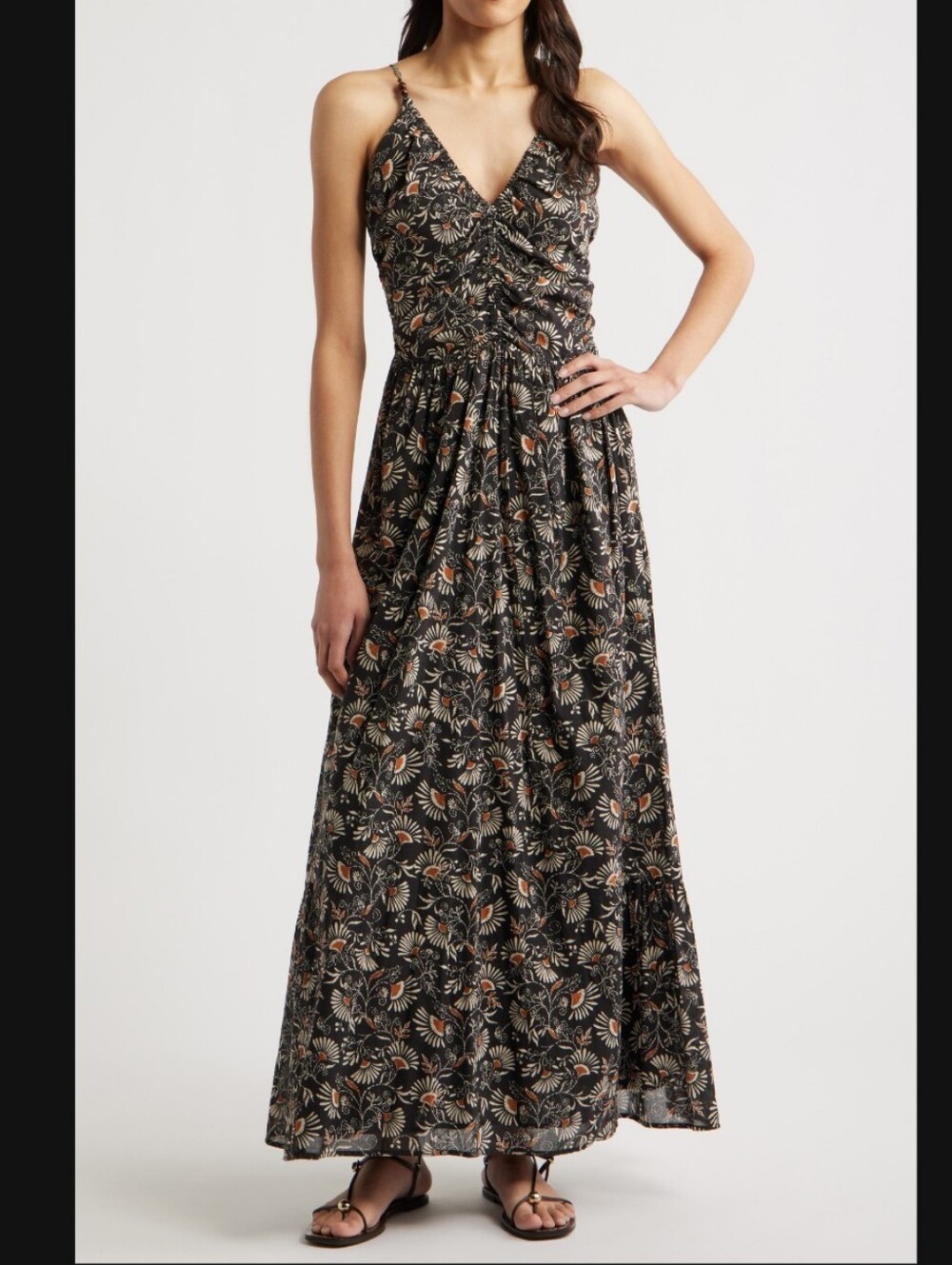 Rails Palm Floral Print A-Line dress
